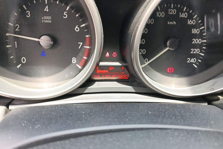 Used Mazda 3 2013 Sedan 1.6L Manual Elite Model Odometer Close Up