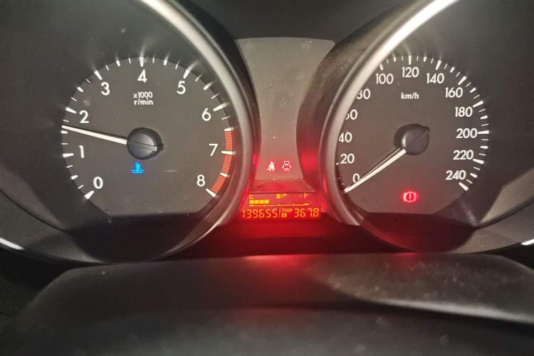 Used Mazda 3 2013 Sedan 1.6L Manual Elite Model Odometer Close Up