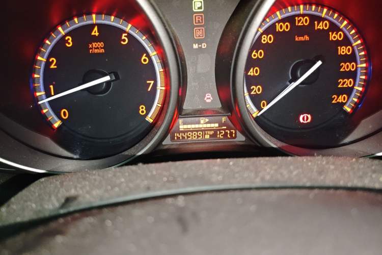 Used Mazda 3 2013 Hatchback 1.6L Automatic Elite Model Odometer Close Up