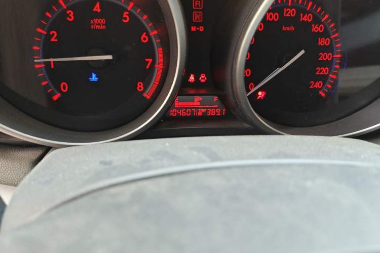 Used Mazda 3 2013 Hatchback 1.6L Automatic Elite Model Odometer Close Up