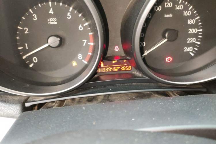 Used Mazda 3 2013 Sedan 1.6L Manual Elite Model Odometer Close Up