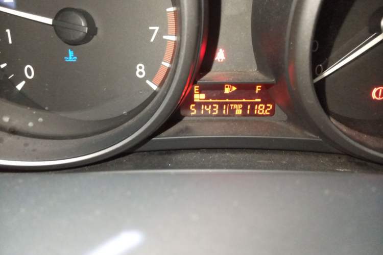 Used Mazda 3 2013 Sedan 1.6L Automatic Elite Model Odometer Close Up