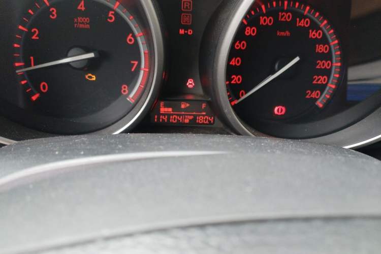 Used Mazda 3 2013 Hatchback 1.6L Automatic Elite Model Odometer Close Up