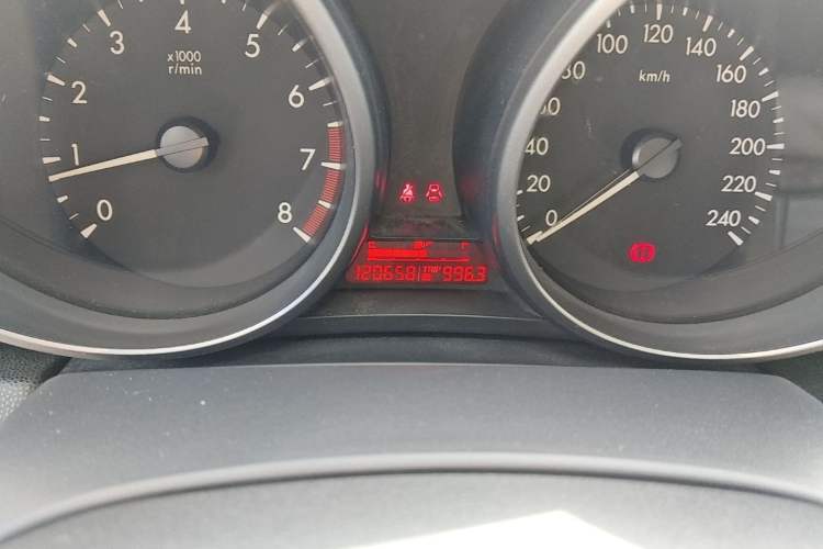 Used Mazda 3 2015 Sedan 1.6L Manual Comfort Model Odometer Close Up