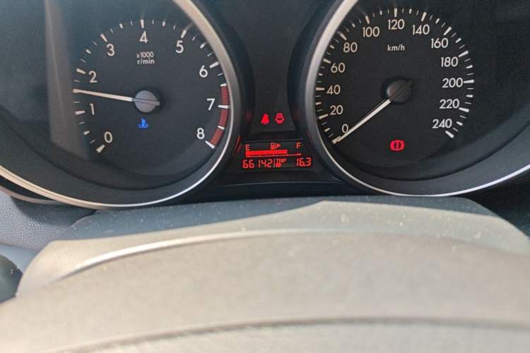 Used Mazda 3 2015 Sedan 1.6L Manual Comfort Model Odometer Close Up