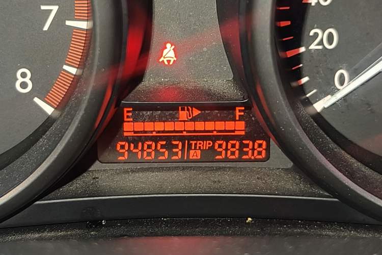Used Mazda 3 2015 Sedan 1.6L Automatic Comfort Model Odometer Close Up
