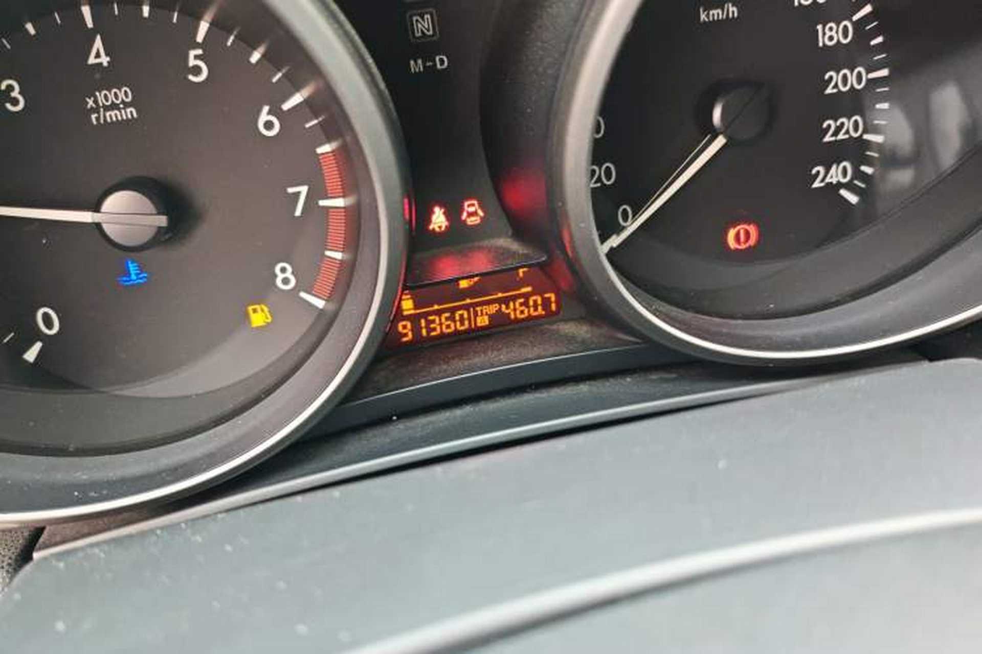 Used Mazda 3 2015 Sedan 1.6L Automatic Elite Model Odometer Close Up