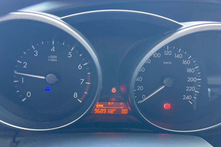 Used Mazda 3 2015 Sedan 1.6L Manual Comfort Model Odometer Close Up