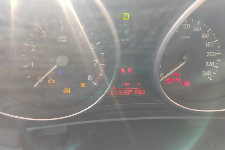 Used Mazda 3 2015 Sedan 1.6L Automatic Comfort Model Odometer Close Up