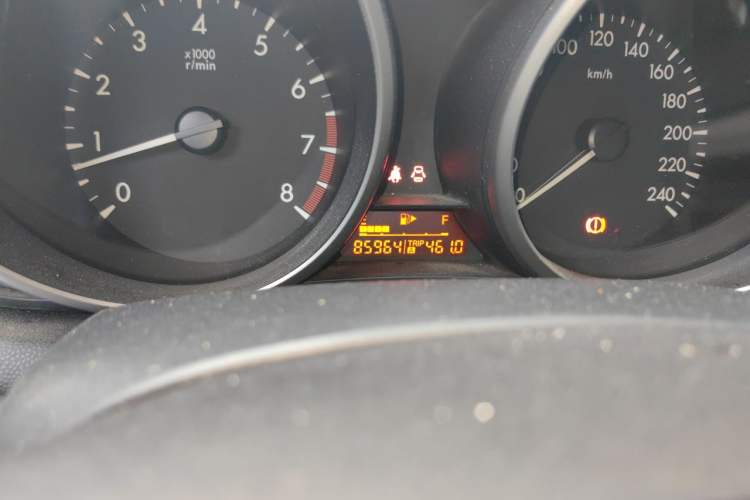Used Mazda 3 2015 Sedan 1.6L Manual Comfort Model Odometer Close Up