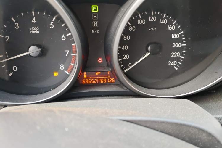 Used Mazda 3 2015 Sedan 1.6L Automatic Comfort Model Odometer Close Up