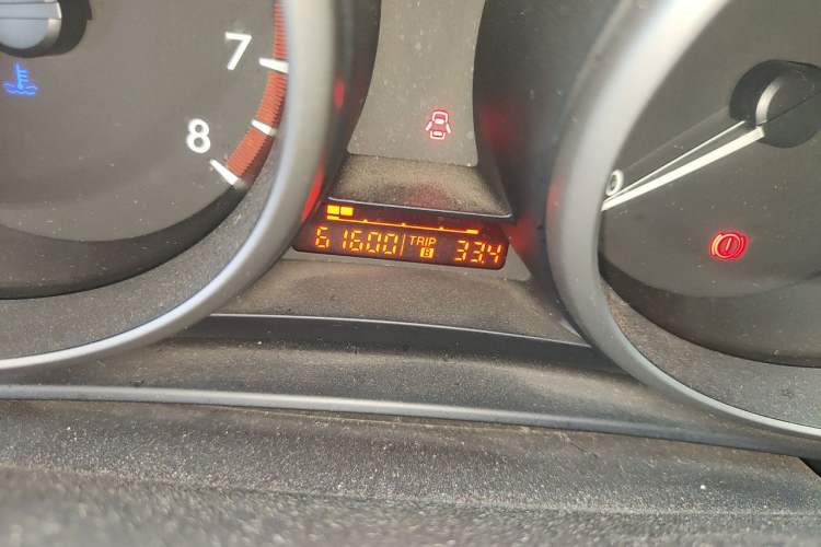 Used Mazda 3 2015 Sedan 1.6L Manual Comfort Model Odometer Close Up
