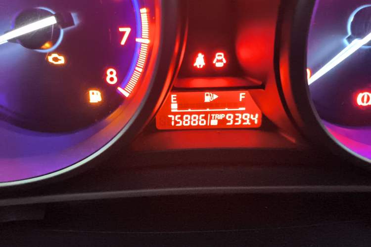 Used Mazda 3 2015 Hatchback 2.0L Automatic Sport Model Odometer Close Up
