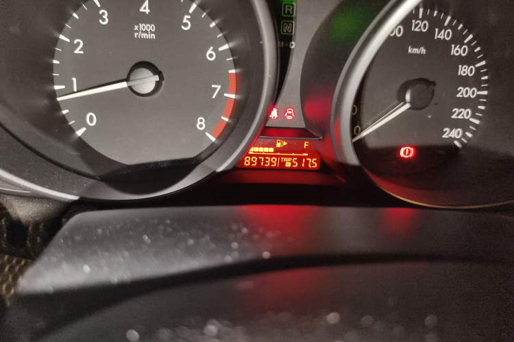 Used Mazda 3 2015 Sedan 1.6L Automatic Comfort Model Odometer Close Up
