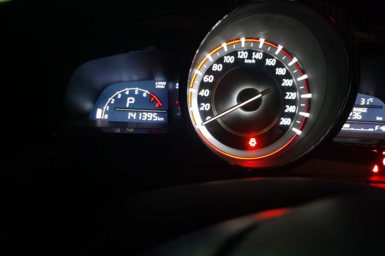 Used Mazda 3 Axela 2014 Sedan 2.0L Automatic Sport Model Odometer Close Up