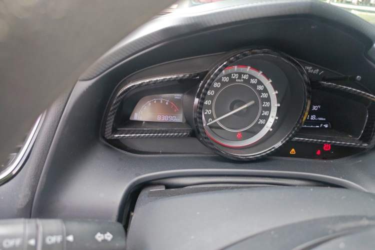 Used Mazda 3 Axela 2014 Sedan 1.5L Manual Comfort Model Odometer Close Up