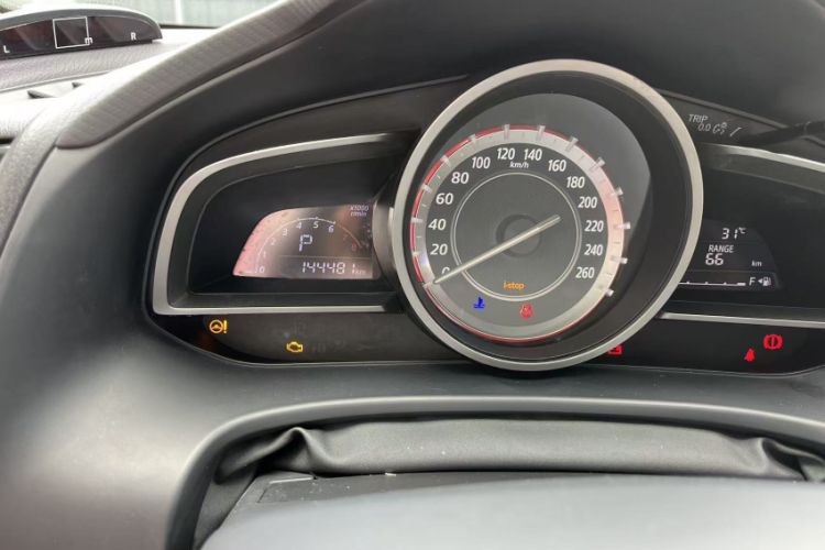 Used Mazda 3 Axela 2014 Sedan 1.5L Automatic Comfort Model Odometer Close Up