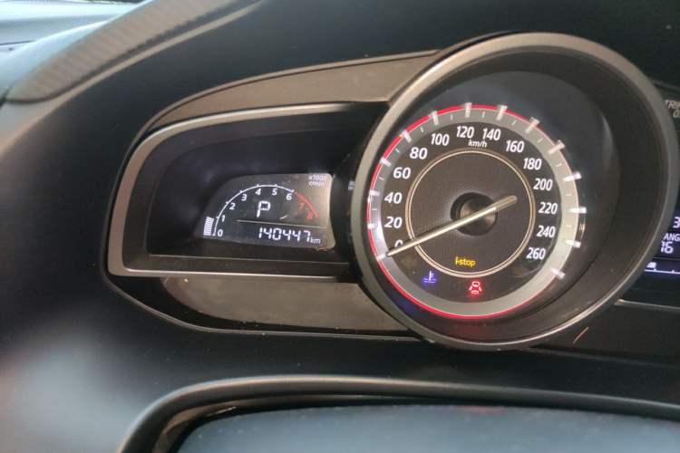 Used Mazda 3 Axela 2014 Sedan 1.5L Automatic Luxury Model Odometer Close Up