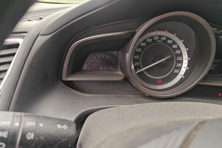 Used Mazda 3 Axela 2014 Sedan 1.5L Manual Comfort Model Odometer Close Up