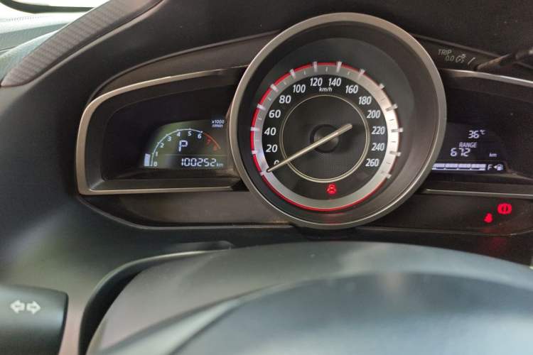 Used Mazda 3 Axela 2014 Sedan 1.5L Automatic Comfort Model Odometer Close Up