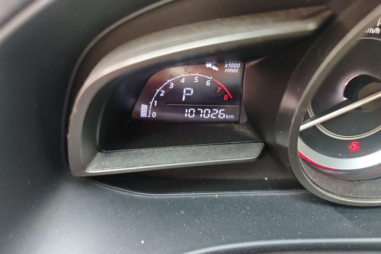 Used Mazda 3 Axela 2014 Sedan 1.5L Automatic Prestige Model Odometer Close Up