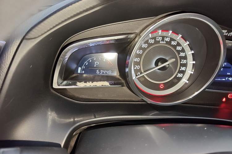 Used Mazda 3 Axela 2014 Sedan 1.5L Automatic Comfort Model Odometer Close Up