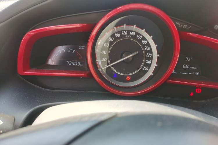 Used Mazda 3 Axela 2014 Sedan 1.5L Manual Comfort Model Odometer Close Up