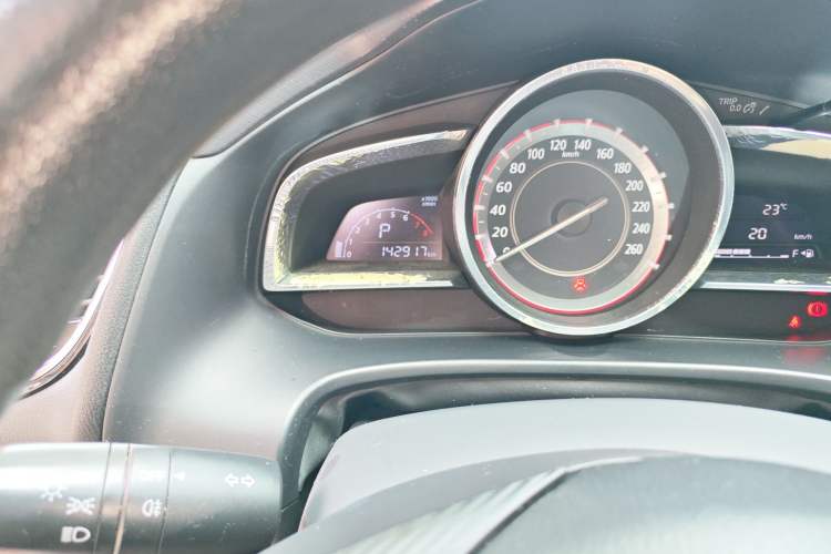 Used Mazda 3 Axela 2014 Sedan 1.5L Automatic Comfort Model Odometer Close Up