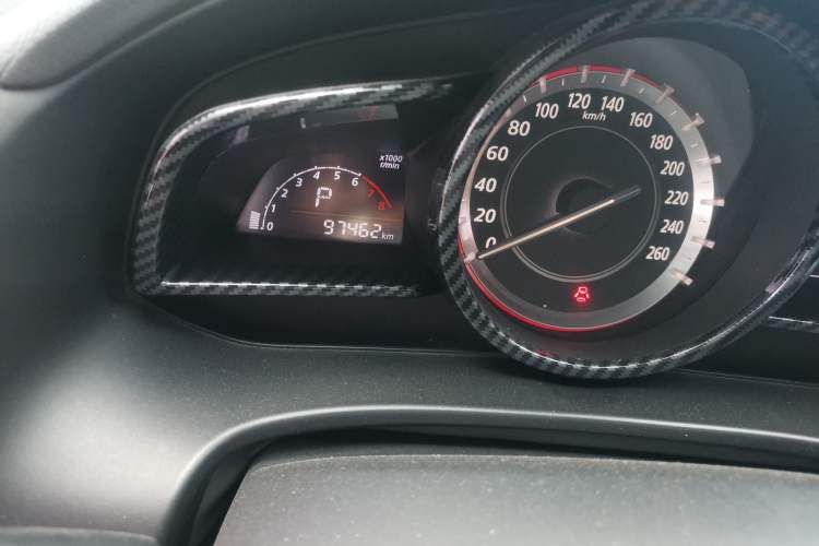 Used Mazda 3 Axela 2014 Sedan 1.5L Automatic Prestige Model Odometer Close Up