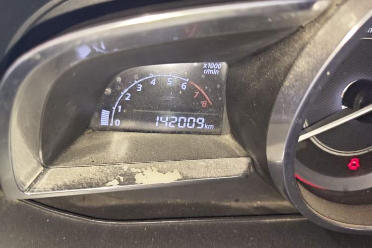 Used Mazda 3 Axela 2014 Sedan 1.5L Manual Comfort Model Odometer Close Up