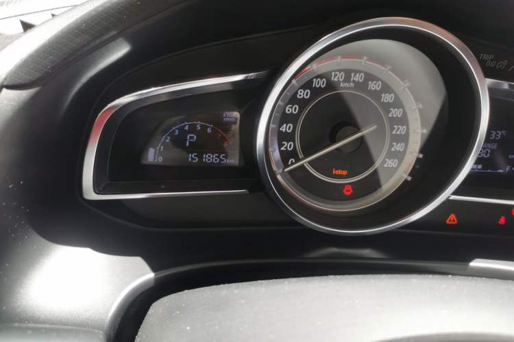 Used Mazda 3 Axela 2014 Sedan 1.5L Automatic Luxury Model Odometer Close Up
