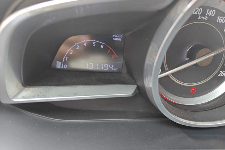 Used Mazda 3 Axela 2014 Sedan 1.5L Manual Comfort Model Odometer Close Up