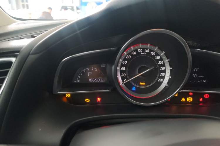 Used Mazda 3 Axela 2014 Sedan 1.5L Automatic Luxury Model Odometer Close Up