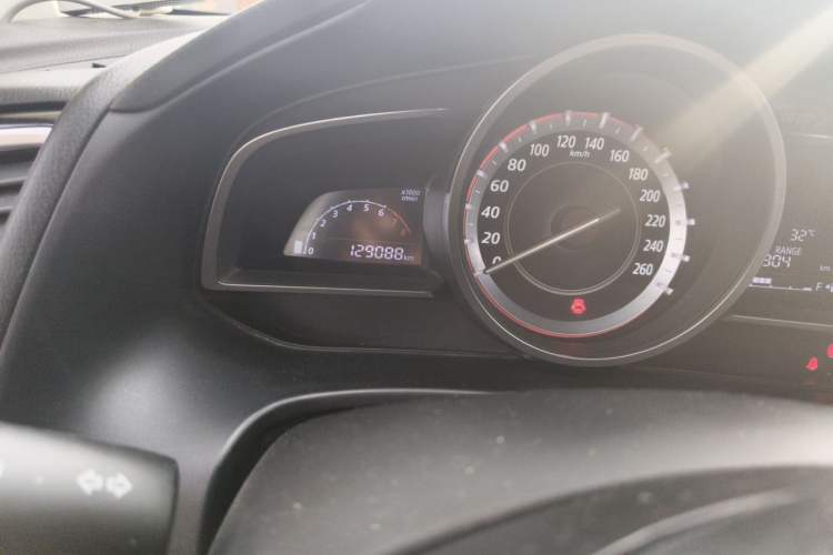 Used Mazda 3 Axela 2014 Hatchback 1.5L Manual Comfort Model Odometer Close Up