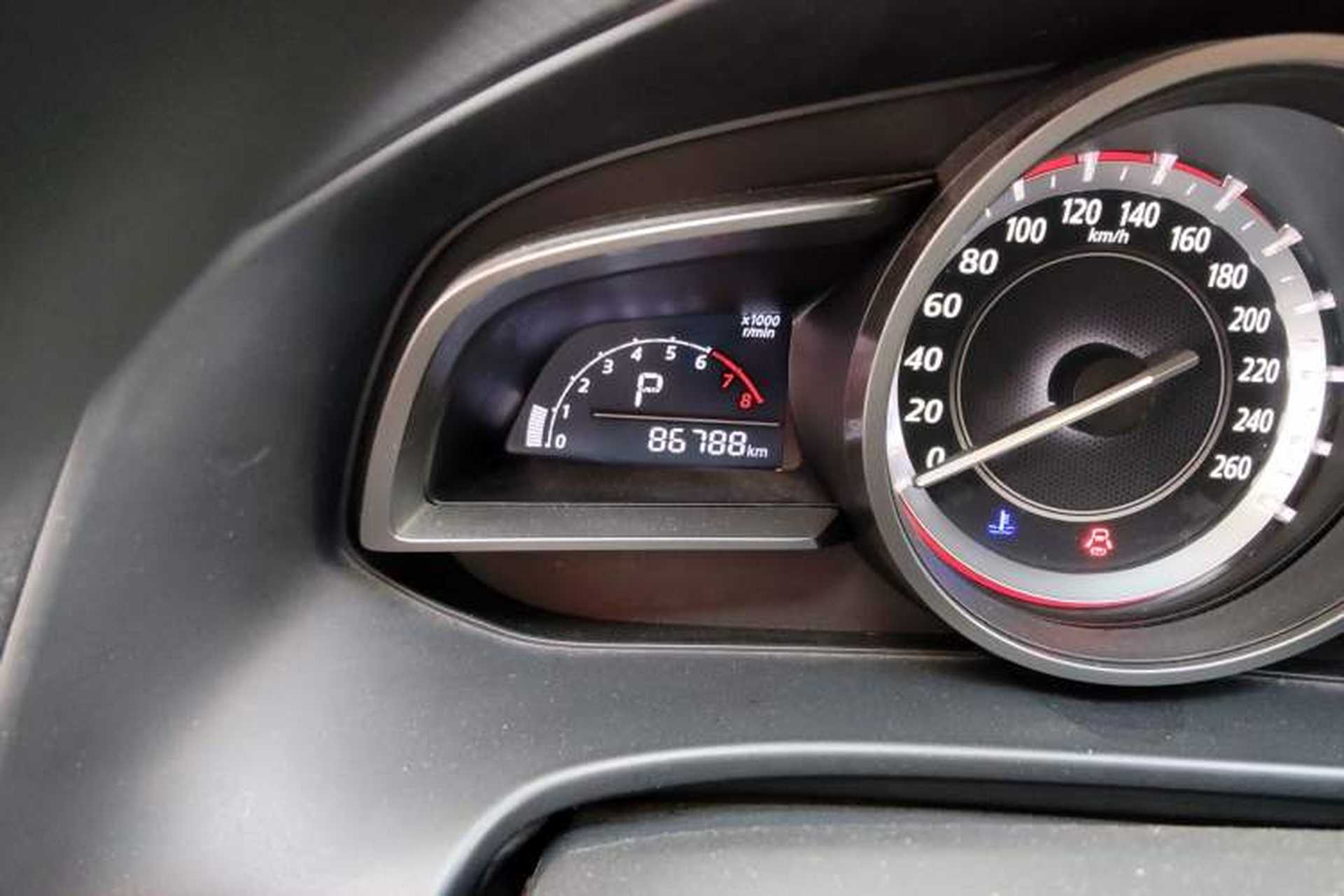 Used Mazda 3 Axela 2014 Hatchback 1.5L Automatic Luxury Model Odometer Close Up