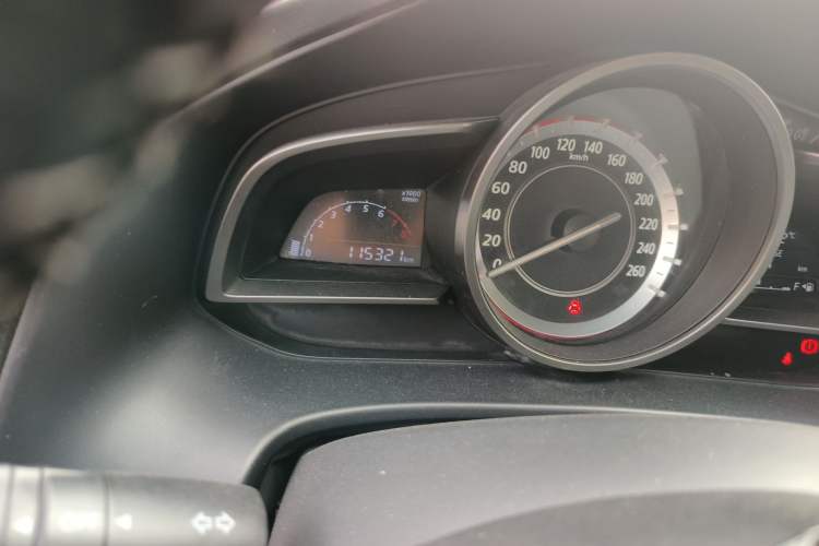 Used Mazda 3 Axela 2014 Sedan 1.5L Manual Comfort Model Odometer Close Up