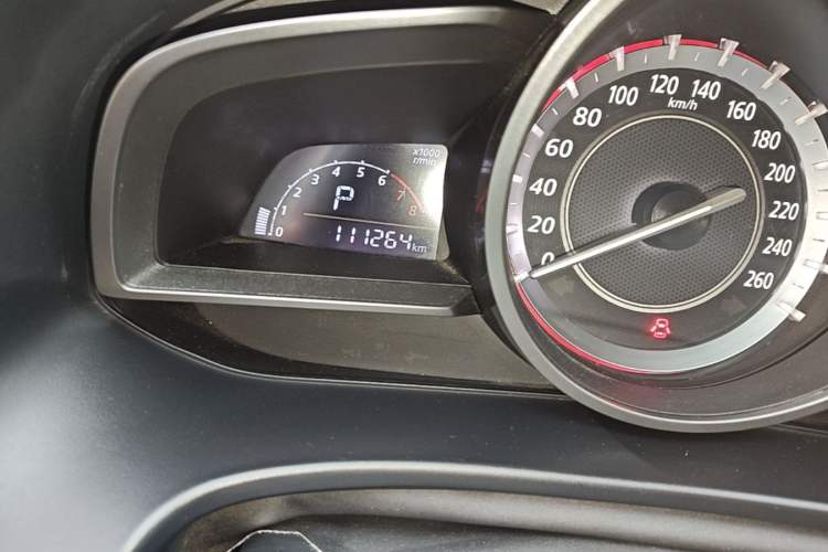 Used Mazda 3 Axela 2014 Sedan 1.5L Automatic Comfort Model Odometer Close Up