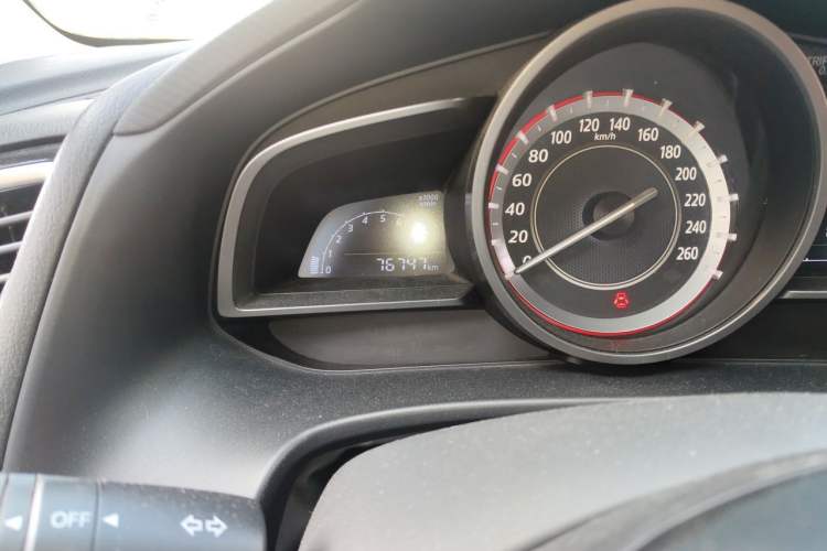 Used Mazda 3 Axela 2014 Sedan 1.5L Manual Comfort Model Odometer Close Up