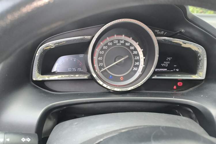 Used Mazda 3 Axela 2014 Sedan 1.5L Manual Comfort Model Odometer Close Up
