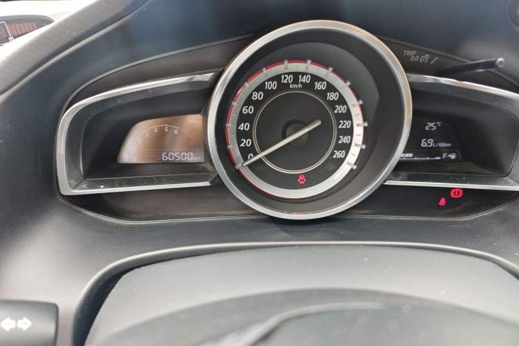 Used Mazda 3 Axela 2014 Sedan 1.5L Manual Comfort Model Odometer Close Up