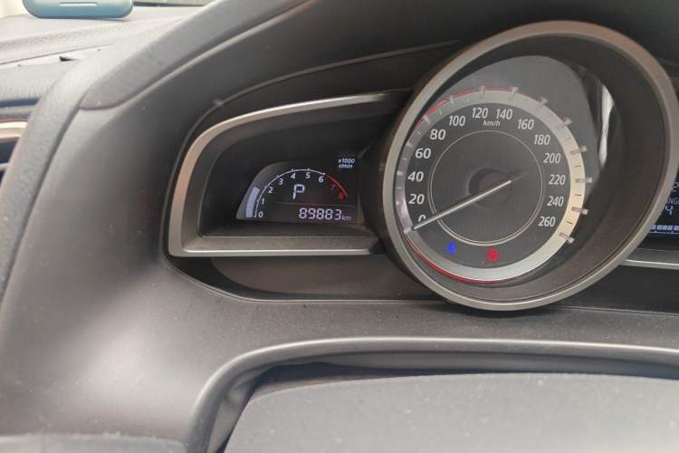 Used Mazda 3 Axela 2016 Sedan 1.5L Automatic Comfort Model Odometer Close Up