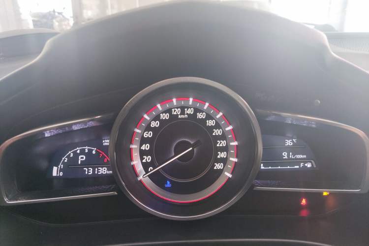 Used Mazda 3 Axela 2016 Sedan 1.5L Automatic Comfort Model Odometer Close Up