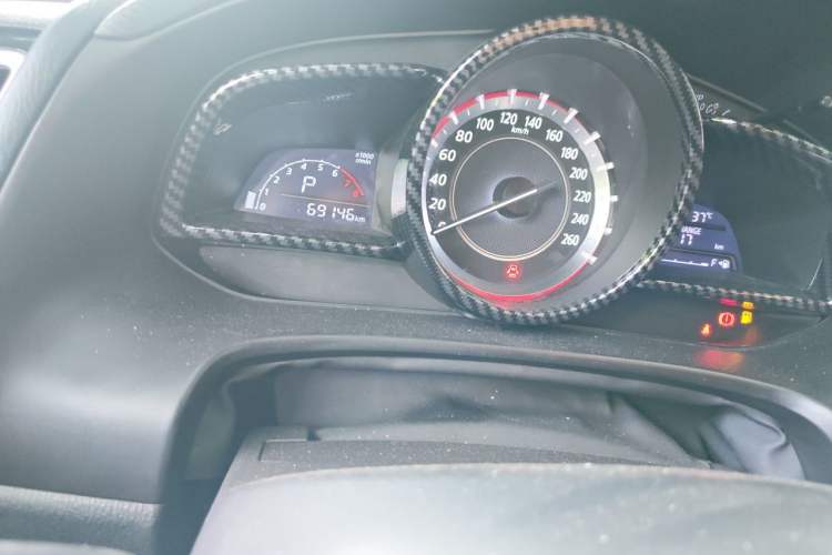 Used Mazda 3 Axela 2016 Sedan 1.5L Automatic Comfort Model Odometer Close Up