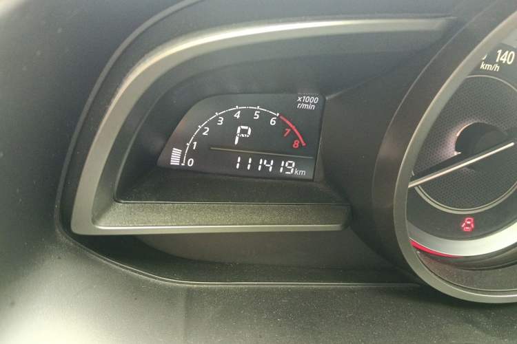 Used Mazda 3 Axela 2016 Sedan 1.5L Automatic Comfort Model Odometer Close Up