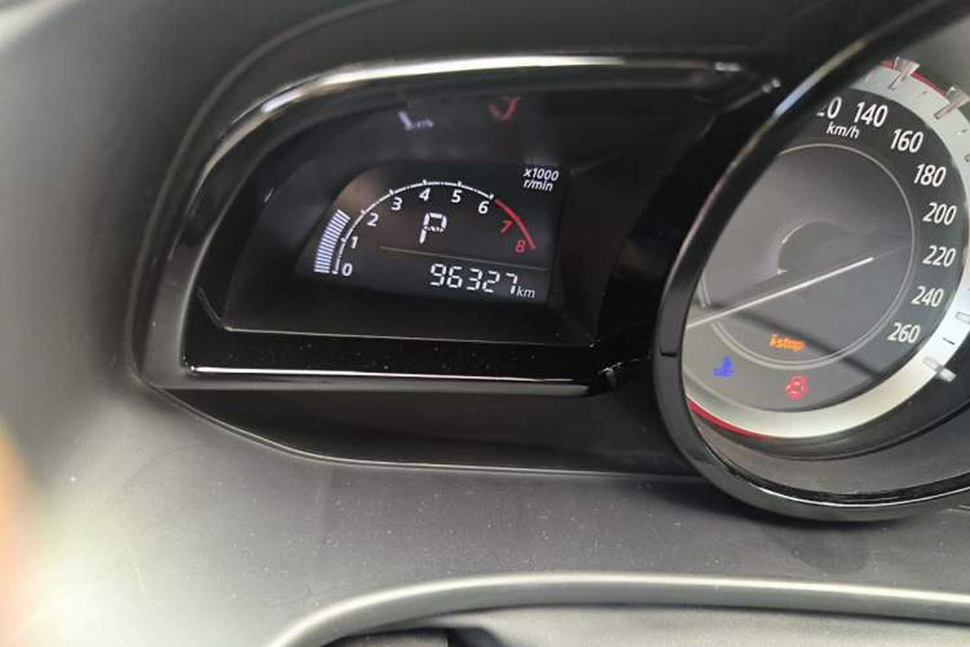 Used Mazda 3 Axela 2016 Sedan 1.5L Automatic Comfort Model Odometer Close Up