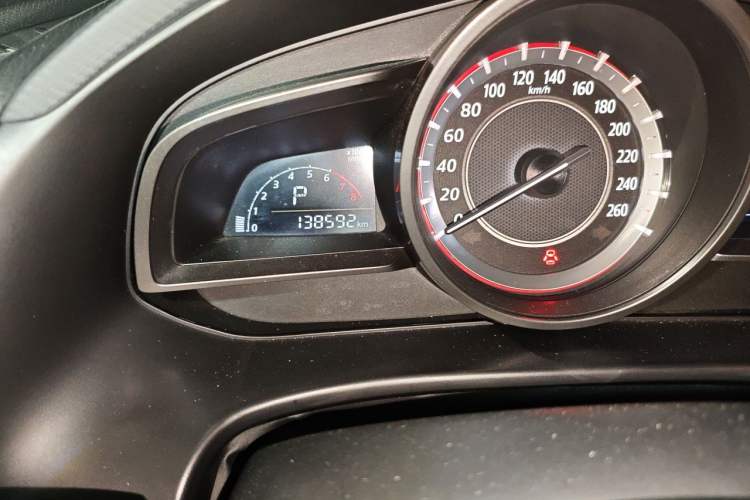 Used Mazda 3 Axela 2016 Sedan 1.5L Automatic Comfort Model Odometer Close Up