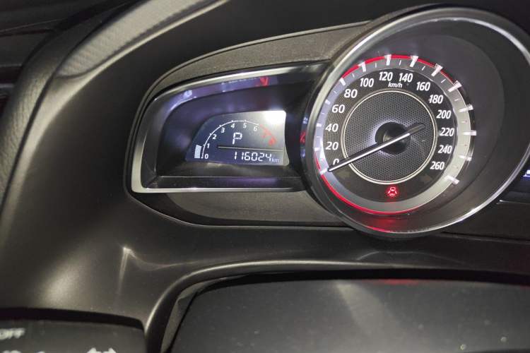 Used Mazda 3 Axela 2016 Sedan 1.5L Automatic Comfort Model Odometer Close Up