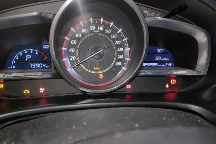 Used Mazda 3 Axela 2016 Sedan 1.5L Automatic Comfort Model Odometer Close Up