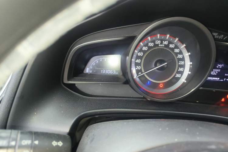 Used Mazda 3 Axela 2016 Sedan 1.5L Manual Comfort Model Odometer Close Up