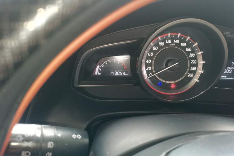 Used Mazda 3 Axela 2016 Sedan 1.5L Manual Comfort Model Odometer Close Up
